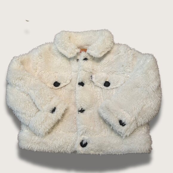 Levi's Plush Trucker Jacket (Off-White) - Picture 1 of 3